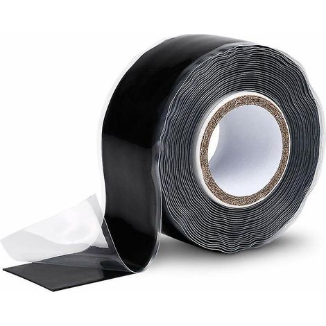 ruban Silicone Isolant Adhesif 25 Mm X 3 M - Ruban Silicone Noir - Ruban Adesif Etanche, Ruban Silicone, Scotch Magique, Ruban Anti Fuite, Rparati (1/5)