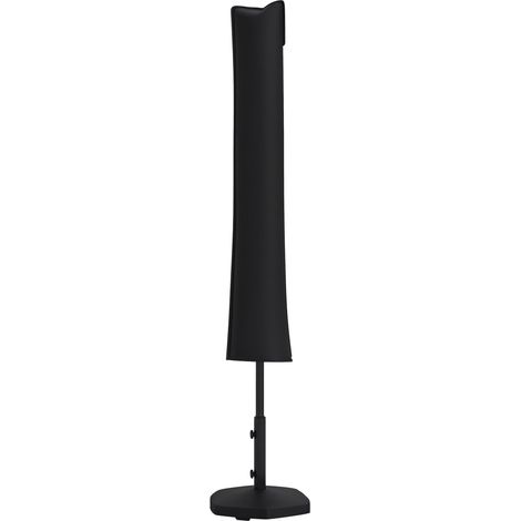 Housse de Protection imperméable pour Parasol Droit avec Fermeture éclair et Cordon de Serrage Noir, parfait pour profiter de l'ombre et de la protection solaire dans votre jardin, sur votre balcon... (1/5)