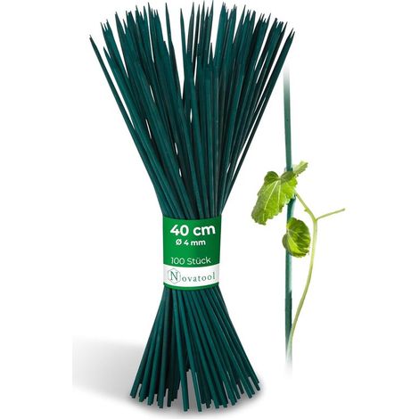 100 tuteurs fendus de 40 cm x 4 mm Verts Tuteur en bambou, treillis en bois, tuteurs Tonkin, support pour plantes, tuteur pour orchidées, treillis en bois (1/5)
