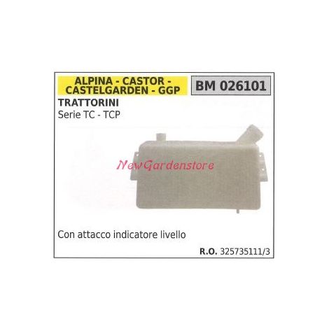 Serbatoio carburante ALPINA motore trattorino rasaerba SERIE TC-TCP 026101