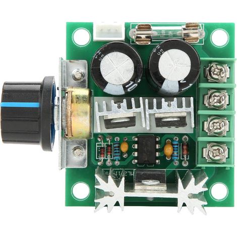Régulateur de moteur à courant continu, 12V-40V 10A PWM Régulateur de moteur à courant continu Module de commutation de commande de vitesse variable en continu (1/5)