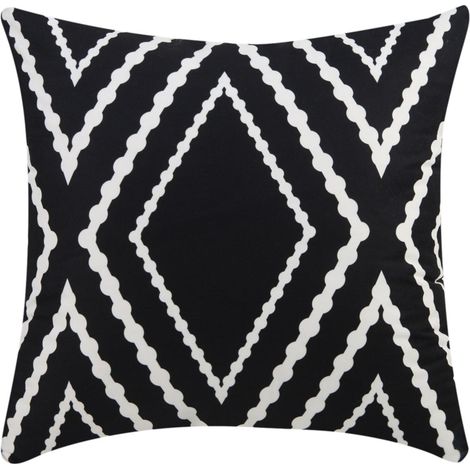 Housse De Coussin Décorative - 45 x 45 cm - Imprimé Géométrique Boho - Polyester Imperméable - Fermeture Éclair Cachée - 1 Pièce (1/5)