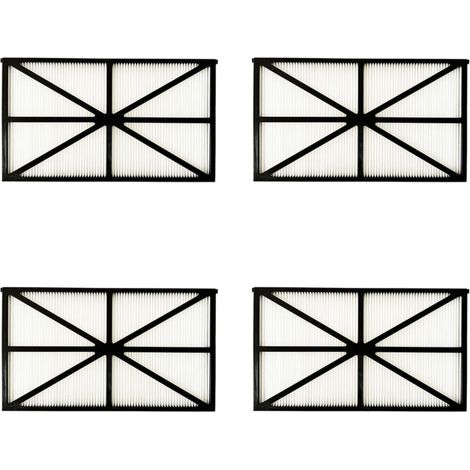 Lot de 4 Panneaux Filtres pour Robot Tiger Shark - RCX70101PAK2 - Noir (1/3)