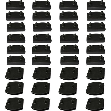36 Piece Slats for Bed Base, Slatted End Caps, Slatted End Caps, Replacement Plastic Bed Slats for Side Rails for Bed Slats and Slats (1/5)