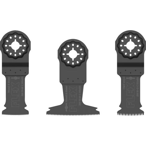 Satz mit 3 Starlock-Sägeblättern - FLEX - Holz und Metall - 531055