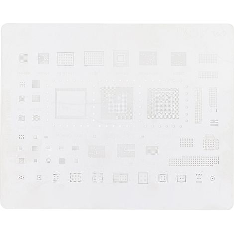 Pochoir en résine métallisée pour réparation facile Amao. Pochoir en résine métallisée pour téléphone portable Huawei. Compatible avec les modèles P40/Mate 30/Nova 6 (Kirin 990). (1/5)