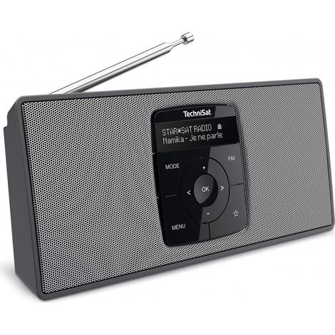 TECHNISAT VG Radio tragb. 2x1W Akku/Netz UKW DAB+ Bluetooth sw-si DIGITRADIO 2 S SCHWARZ/SILBER