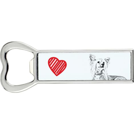 Cane crestato cinese - un apribottiglie con un cane, un apri-frigo personalizzato, un regalo unico per uomo di Art-Dog (1/5)