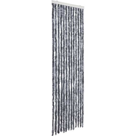 Moustiquaire，Rideau anti-moustique Argenté 56x185 cm Chenille CFW11091 (1/5)