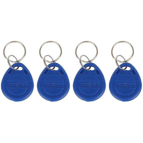100 porte-clés RFID bleus pour le contrôle d'accès (carte d'identité). (1/4)