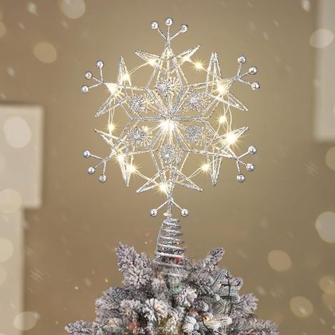Cime de Sapin de Noël, Cime Illuminée avec Prise USB (1/5)