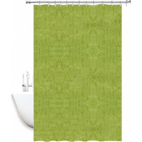 Trade Shop - Cortina De Ducha Anti-soporte 180 X 200 Cm Con 2d 52130 Anillos De Baño - (1/3)
