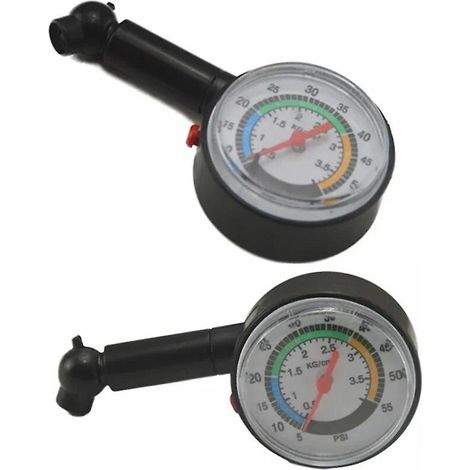 Manomètre de pression des pneus de voiture (dégonflage possible) - Outil de mesure de la pression des pneus (1/5)