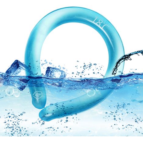 Collier de refroidissement réutilisable, enveloppe de cou froide portable sans mains pour l'été, pack de gel glacé pour la nuque, accessoire anti-chaleur à porter librement (1/5)