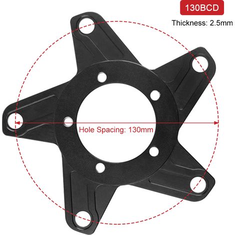 Adaptateur d'anneau de chaîne araignée de plateau de moteur central de vélo électrique, remplacement pour Bafang Ebike BBS01 BBS02 (1/5)