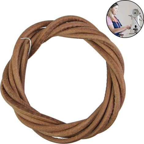 Courroie en cuir vintage (1 pièce) pour machine à coudre domestique à pédale, courroie de pédale en cuir