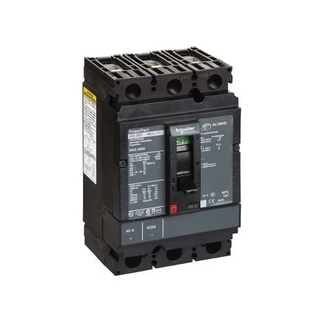 Schneider NHGL36040 DISJONCTEUR BOITIER MOULE Powerpact H - Disjoncteur 150A - Avec Bornes - 35Ka - Tmd - 40A - 3P 3D