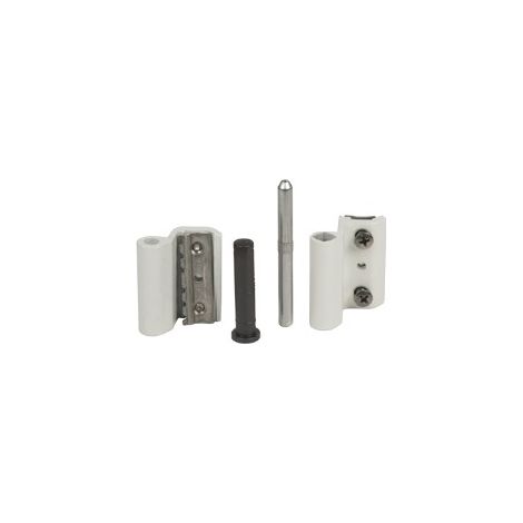 Bisagra Grip+ FAPIM con eje de acero inoxidable de Ø7 mm - Blanco 9016 - 9800AQX