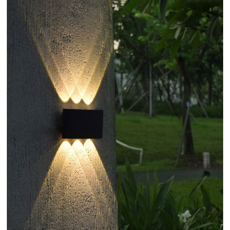 Applique Murale Moderne LED Lamp Murale Créative Éclairage Applique Murale Noir Décoration 6W Lumière Blanc Chaud - 1Pcs (1/5)