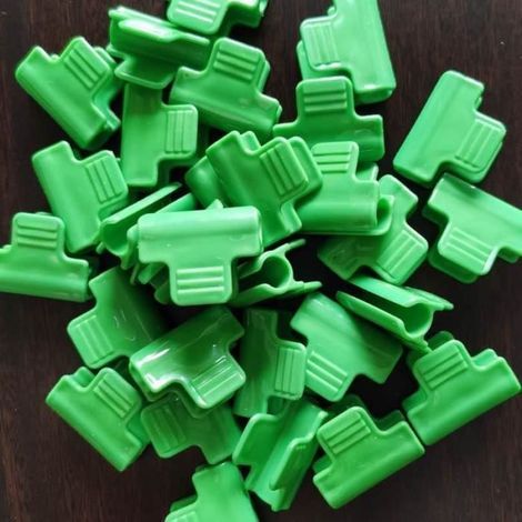 Confezione da 48 clip per tubi da serra da 19 a 20 mm di diametro - ANNEFLY - Verde (1/4)