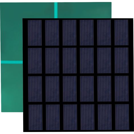 Panneau solaire miniature en polysilicium 1,5 W 6 V, carte laminée PET, chargeur de batterie DIY pour extérieur (1/5)