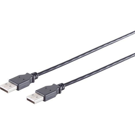 S-IMPULS USB-A Verbindungskabel 2.0 schwarz 1m