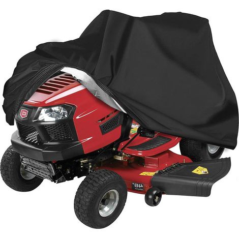 Housse de Tondeuse à Gazon, Housse de tondeuse à gazon d'extérieur imperméable et résistante en polyester Oxford 210D, Housse de tracteur de jardin avec Cordon de Serrage, Anti-UV universelle (1/5)