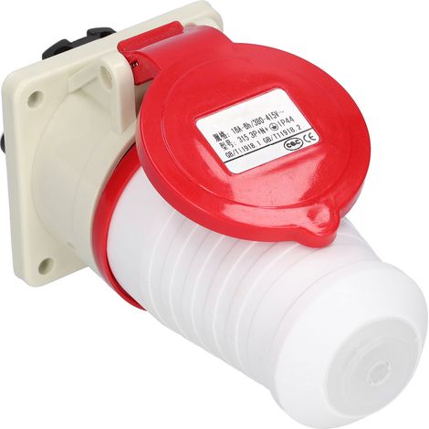 Lot de 2 prises industrielles 380-415 V 16 A, connecteurs circulaires robustes pour l'industrie et l'agriculture. (1/5)