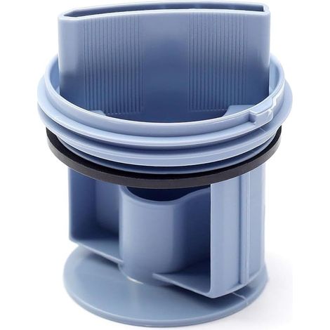 Bouchon de pompe de vidange compatible avec Bosch Siemens WM1095/1065 WD7205, bouchon de vidange de rechange pour machine à laver (bleu) (1/5)
