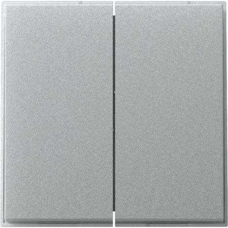 Gira Wippe 2fach gerade Farbe Alu 349565