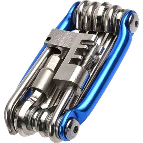 Outil Multi-usage pour Vélo, Fonctionnalité 11-en-1, Design Portable, Bleu (1/2)