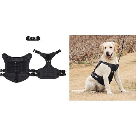 Größe: M (Geeignet für Hunde mit einem Gewicht von 20–30 kg) Farbe: Schwarz Material: Oxford-Gewebe, neu für große Hunde