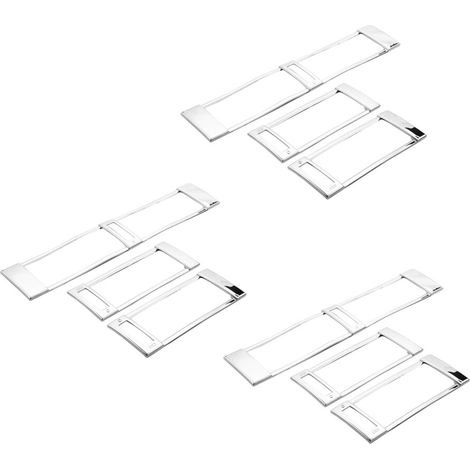 Set di 9 cornici decorative per bocchette d'aria auto, stile cromato, per W124 1986-1994. (1/2)