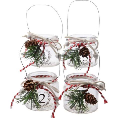 Porta Candela Decoro Pigna Ø 6 cm