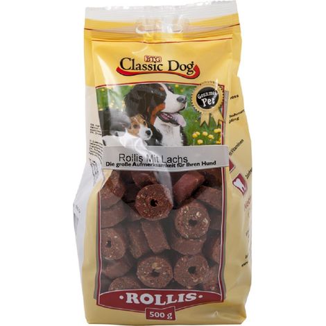 Classic Snack Rollis Lachs 500 g Hundeleckerlis