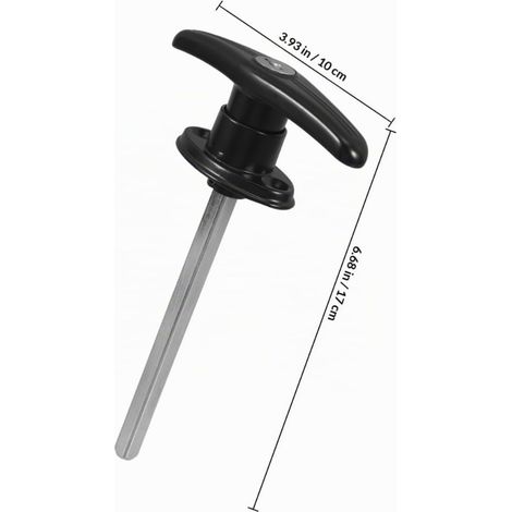 Garage Door Handle Lock Kit Black Zinc Alloy For Sheds Barns And Outdoor Buildings (1/3)