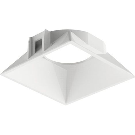 Ideal Lux Faretto Quadrato Zeus 1 luce Bianco Materie Plastiche