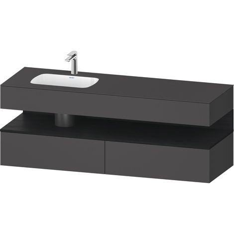 Lavabo empotrado Collection One de Duravit con base de lavabo de