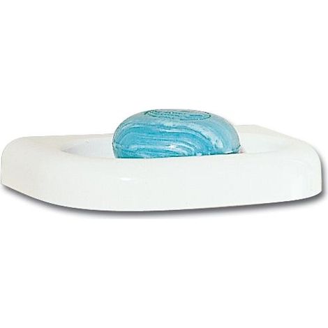 Portasapone per Bagno in Durolite Bianco 16x11 cm. (1/2)