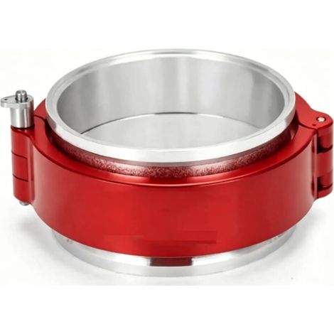 Schnellverschluss-V-Ring-Klemme, Aluminiumlegierung und Edelstahl, (Rot) Wasserdichte Modulverbindung, V-Nut-Extrusionsdichtung, seitliche Verriegelung, für (1/5)