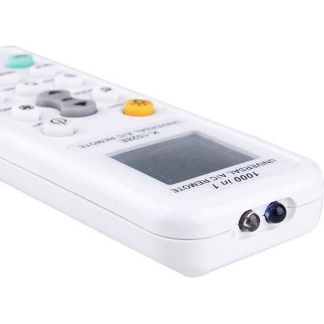 Télécommande universelle pour climatisation A-C, écran LCD, faible consommation énergétique, compatible 1000 modèles en 1, fixation incluse, lot de 1 pièce (1/4)