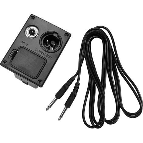 Botier pour Pile 9v Guitare, Sortie 4 Broches, Noir (1/5)