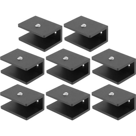 grandes pinces noires pour étagères en verre supports d (1/5)