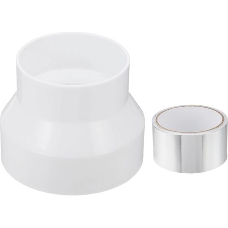 Reducteur De Gainage 100-75mm Adaptateur De Conduit PVC Blanc (1/5)