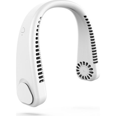 Mini Ventilateur de Cou USB – Sans Pales, Flux 360° – 3 Vitesses – Pour Travaux Extérieurs, Randonnée, Camping (1/5)