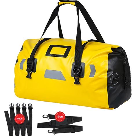 Reflective PVC Motorcycle Luggage Bag, Dry Bag for Skiing, Travel, Hiking, Camping, Outdoor Accessories, Multiple Carrying Methods with Straps (1/5)