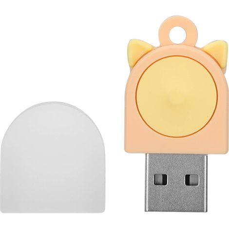 Clé USB 2.0 64GB Oreilles de Chat Originale Mini Cadeau Amusant, Disque Flash Cartoon Orange Jaune pour Ordinateur Portable PC (1/5)