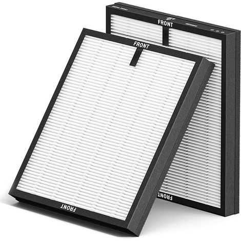 Ortviai HY4866 Lot de 2 filtres de rechange HEPA compatibles avec les purificateurs d'air MORENTO HY4866, filtre à air HEPA 3 en 1 H13 Ture (1/5)