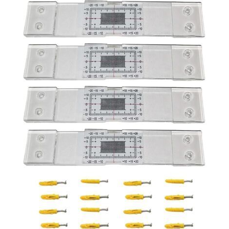 Lot de 3Jauge de fissure standard pour béton Outil de surveillance précis des fissures Règle de mesure des fissures (1/5)
