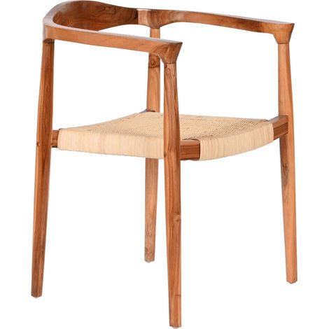 Silla Teca Ratan 59X55X78 Marron (1/5)